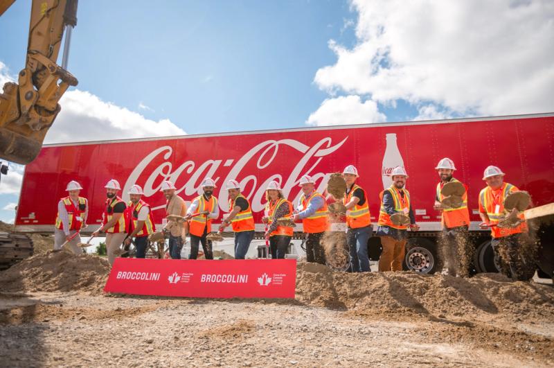 Broccolini has started construction on an addition to the Coke Canada Bottling facility in Brampton. (Courtesy Broccolini)