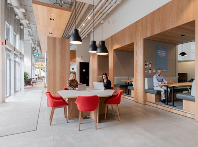 Flexible work space at Spaces Kelowna. A new survey has found more executives are seeking out flexible office options. (Courtesy IWG)