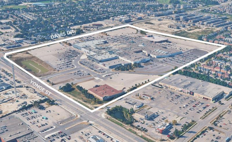 Primaris REIT has acquired Upper Canada Mall in Newmarket. The 990,114-sq.-ft. enclosed shopping centre sits on 76 acres of land. (Courtesy Primaris)