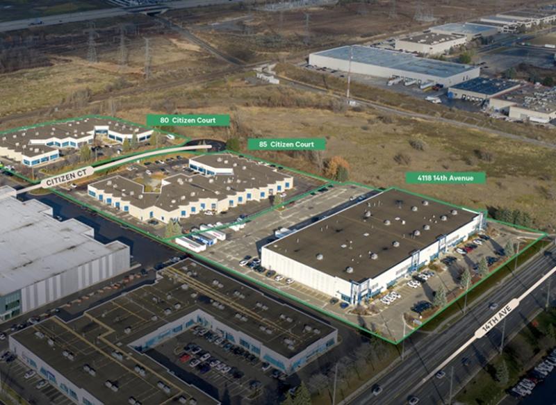 Among the industrial properties acquired by Soneil in the deal is 80-85 Citizen Ct. in Markham. (Courtesy Soneil)