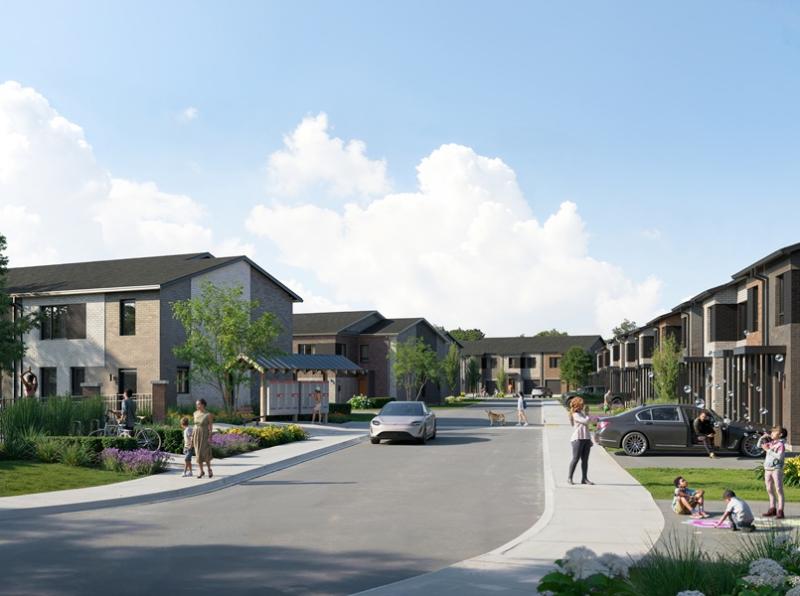 Daniels Corporation held its launch for Parkfield Towns, a rental townhome community in Brampton on Oct. 24. (Courtesy Daniels)